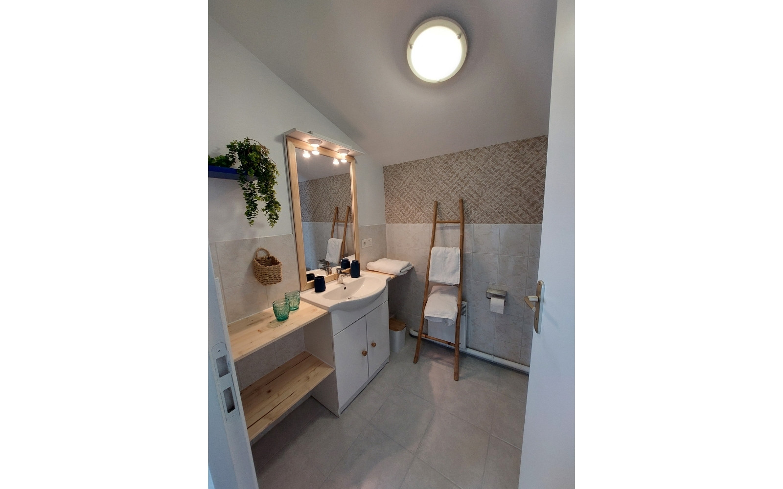 salle-de-bain-chambre-dhotes-vendee Badkamer – B&B Les Cyclades in de Vendée